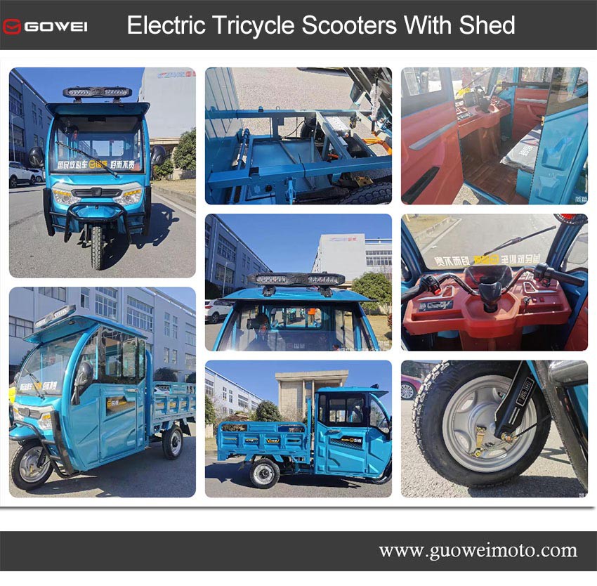 Electric-Tricycle-Scooters-With-Shed